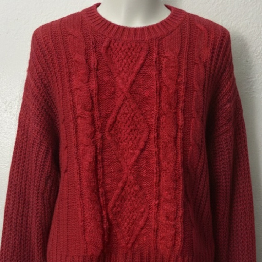 Metaphor‎ Vibrant Red Knit Sweater